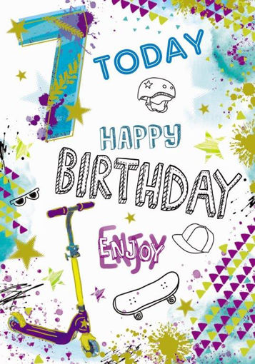 Picture of 7 TODAY BIRTHDAY CARD